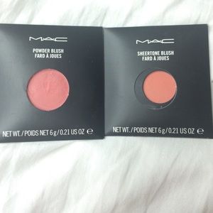 Mac blushes "peaches" & "Fleur"