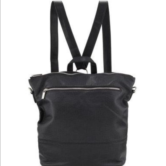 NWT Neiman Marcus black convertible backpack
