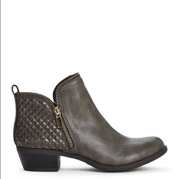 Justfab Sila boot or bootie with zipper detail