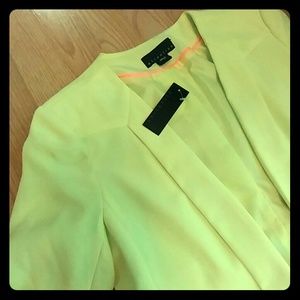 NWT Neon green blazer