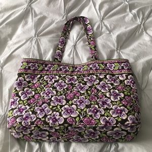 Vera Bradley Retired Plum Petals shoulder bag!