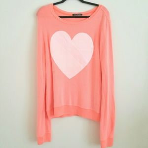 Wildfox Heart Sweater Jumper