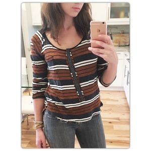 Must GO 🎉 Free People | Striped Button up Shirt
