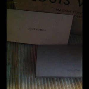 Authentic Louis Vuitton Shoppers with portfolio