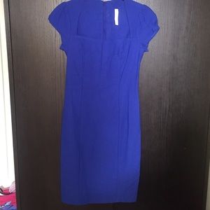 Blue Cap Sleeve Dress