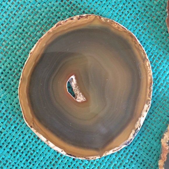 3 AGATE COASTERS - Picture 4 of 4