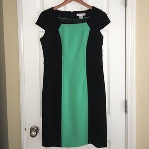 Turquoise/Black Liz Claiborne Dress