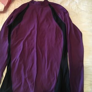 Purple/black underarmour turtle neck