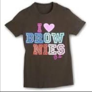 I Heart Brownies Girl Scouts Shirt 10/12 L Love