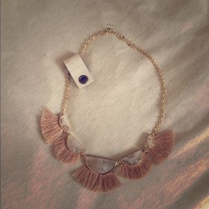 Anthropologie tassel statement necklace
