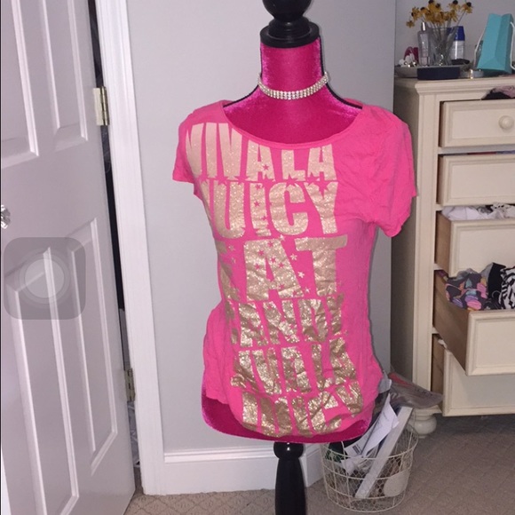 Juicy Couture Viva la Juicy Pink Sparkly Shirt