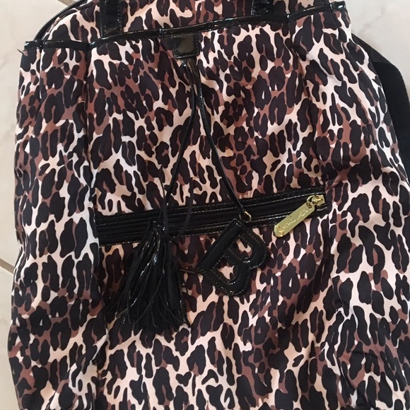 Betsey Johnson leopard backpack
