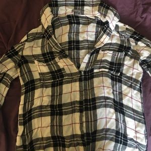 Charlotte Russe Plaid long sleeve