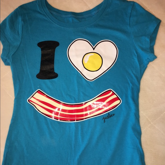 Justice BACON shirt - size 8