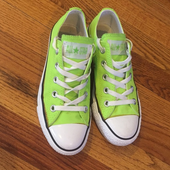 Lime green Converse