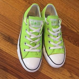Lime green Converse