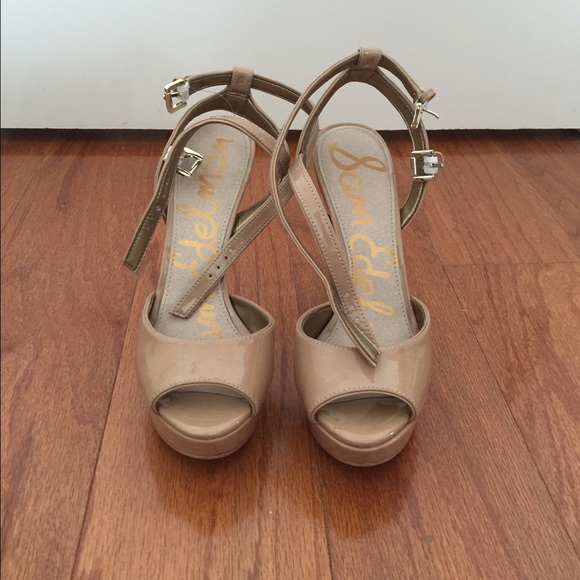 Sam Edelman nude heel sandals
