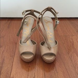 Sam Edelman nude heel sandals