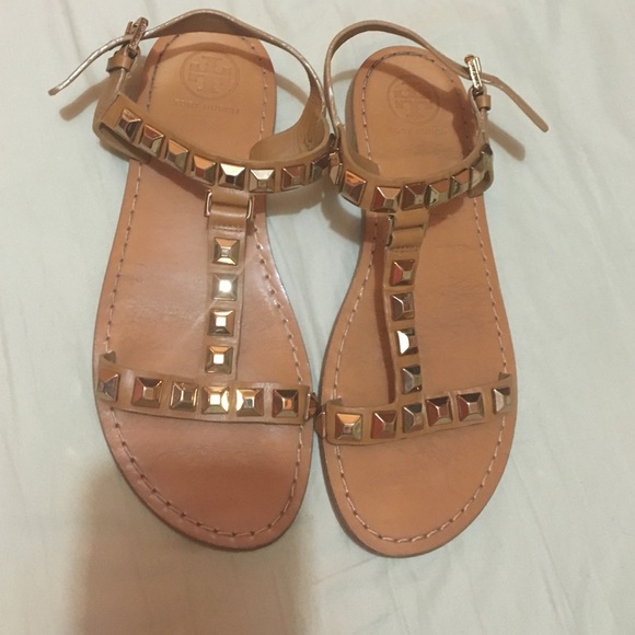Tory burch studded sandals