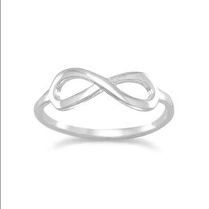 Sterling silver infinity ring