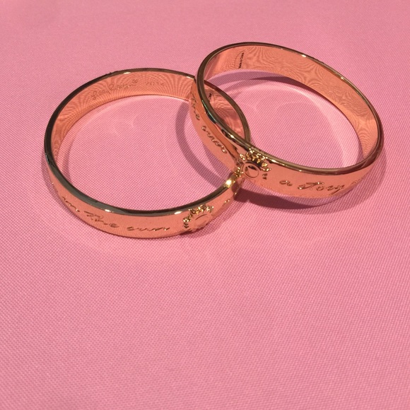 2 Lilly Pulitzer gold bangles