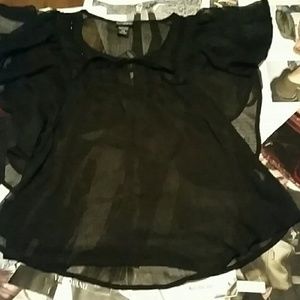 Reduced!! Black sheer Daytrip top!