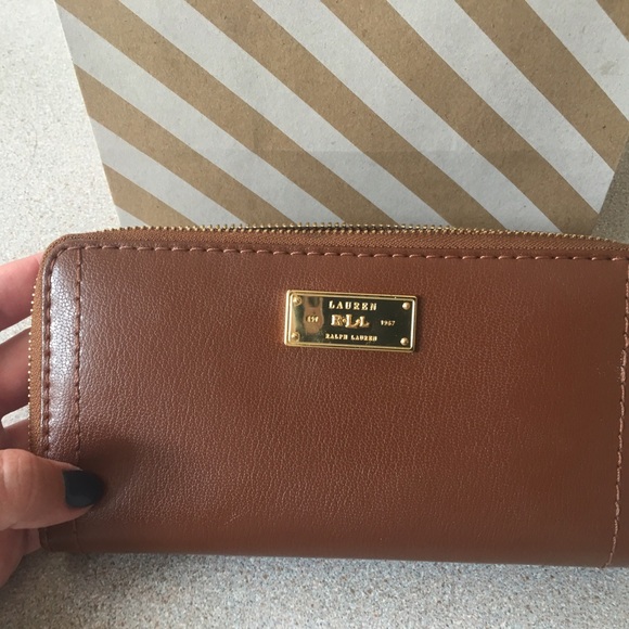 SALE! Brown leather Ralph Lauren wallet