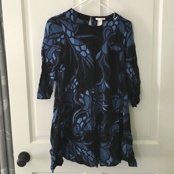 Navy blue loose dress