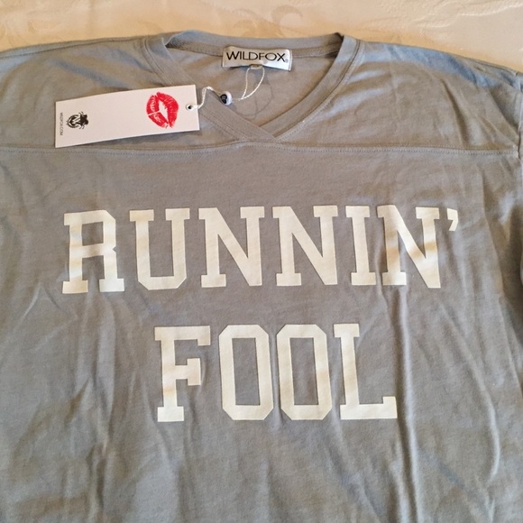 NWT Wildfox Runnin' Fool Tee - Picture 2 of 3