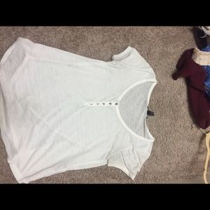 white shirt with buttons