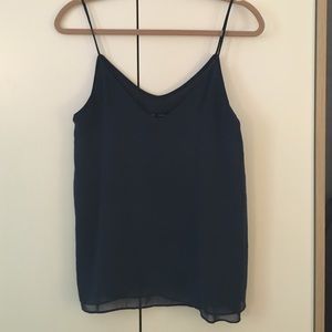 Navy chiffon camisole from Zara