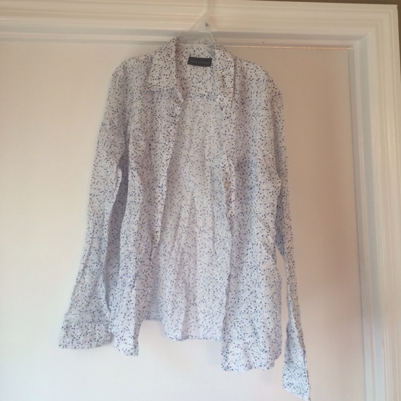 Women's thin long sleeve button up shirt.