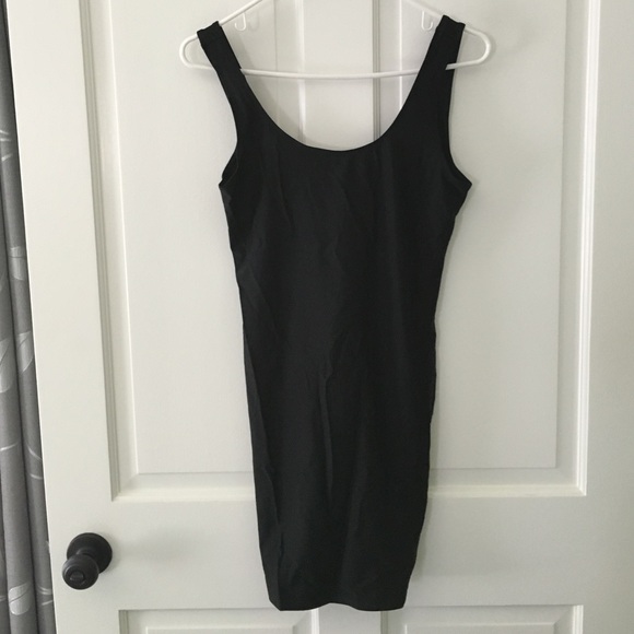 Black mini dress