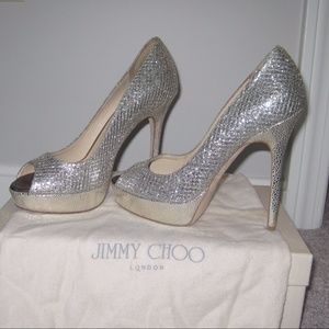 Jimmy Choo Crown Shoe in Champagne