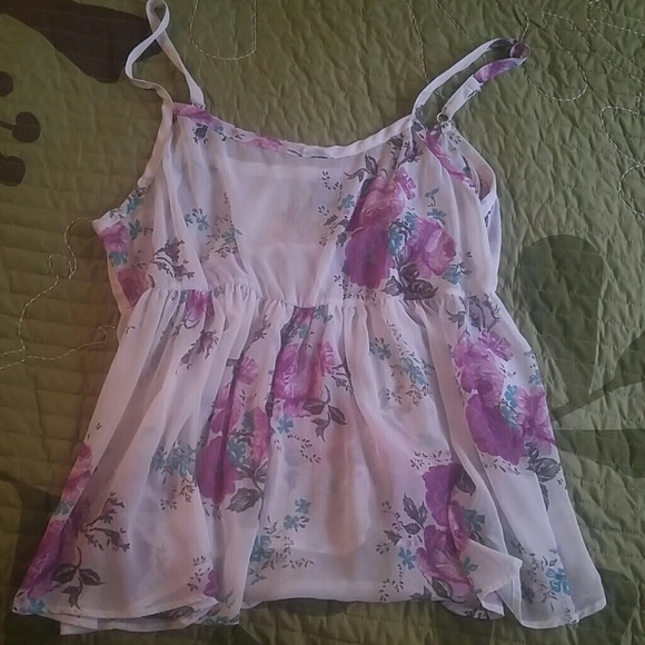 Sheer baby doll tank
