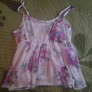 Sheer baby doll tank