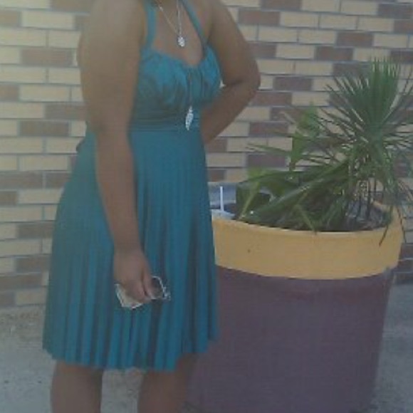 Teal Prom Dress - Picture 1 of 1