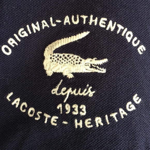 Lacoste Polo navy size 5 in good condition