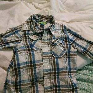 Button down plaid shirt brand greendog