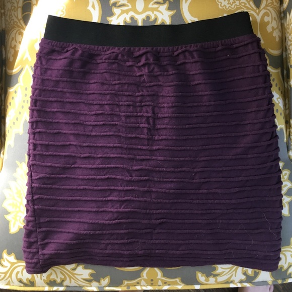 Short purple tight mini skirt