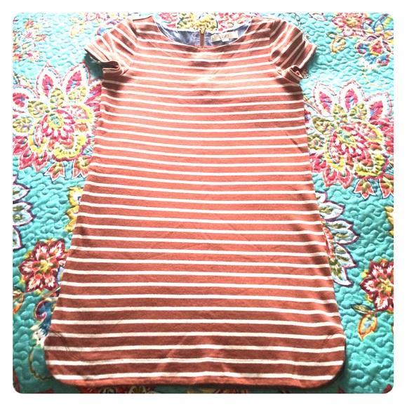 Orange and white stripe Loft dress