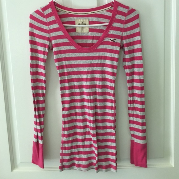 Pink and grey long sleeve