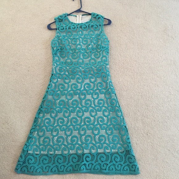 Elie Tahari turquoise dress