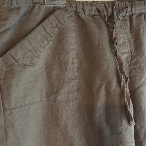 Khaki Linen Pants
