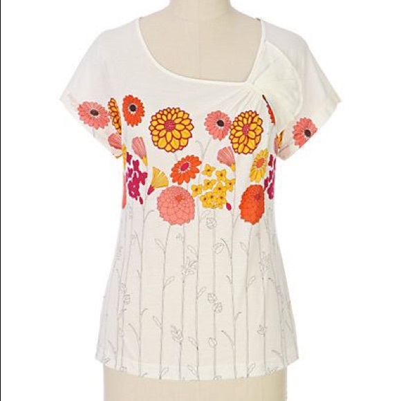 Anthro "Flower by Number Tee" - Picture 1 of 3