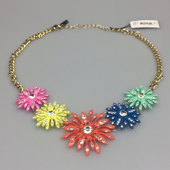 Macy's I.N.C. Goldtone Multi Flower Necklace