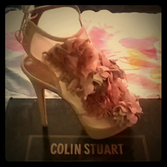 Colin stuart floral mesh booties