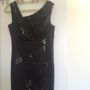 Black flattering and sexy dress!