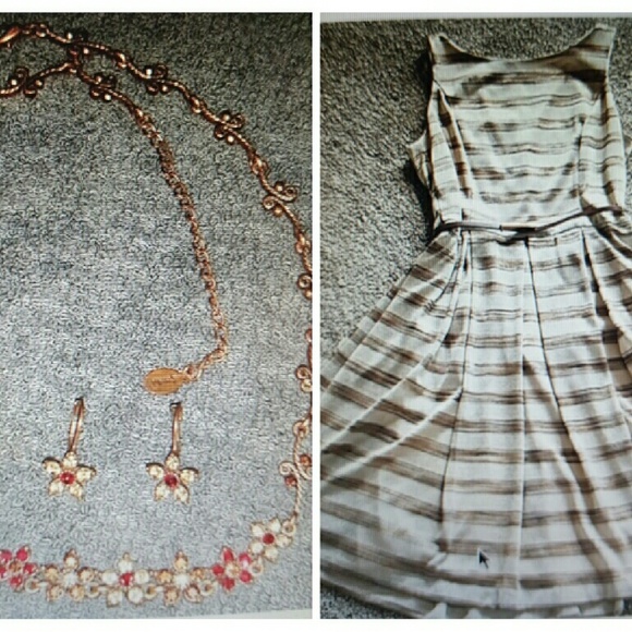Dress and earring/necklace set