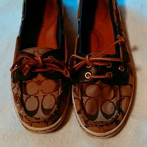 Womens Coach deck shoes